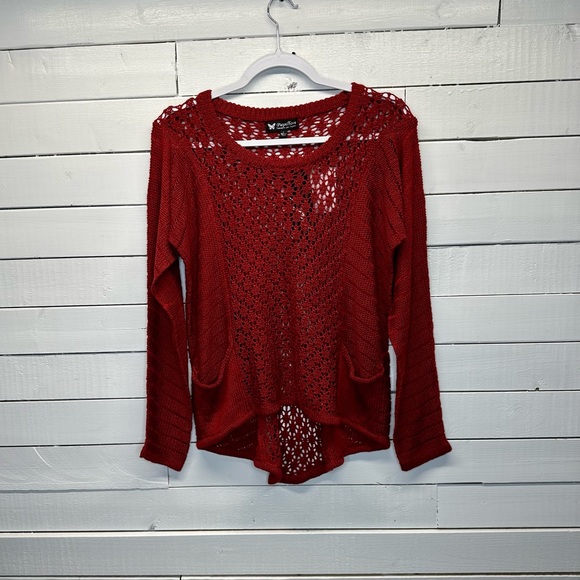 Papillon red crochet sweater - Picture 4 of 11